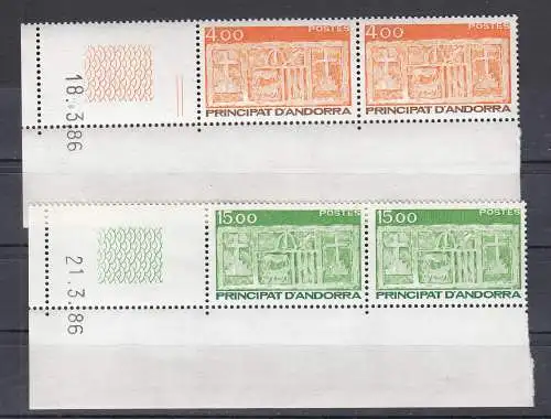 Andorra (franz.)  Nr 367/68 Waager Paar ER Postfrisch / **