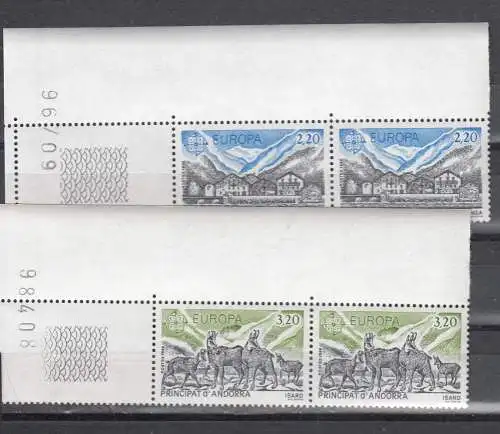 Andorra (franz.)  Nr 369/70 Waag. Paar ER Postfrisch / **
