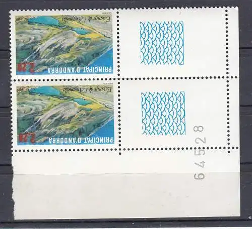 Andorra (franz.)  Nr 372 Paar ER Postfrisch / **