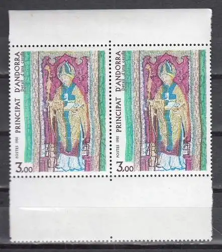 Andorra (franz.)  Nr 318 Paar Postfrisch / **