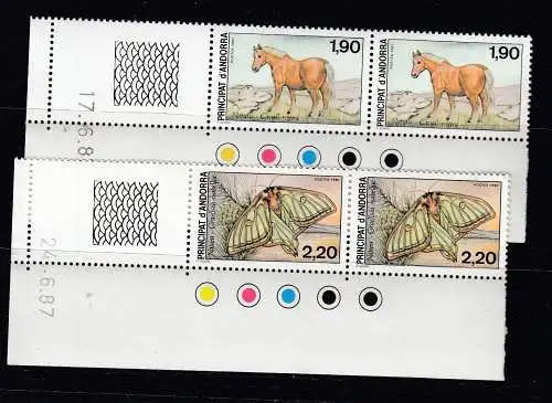 Andorra (franz.)  Nr 382/83 ER Paar Postfrisch / **