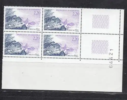 Andorra (franz.)  Nr 398 Vb ER Postfrisch / **