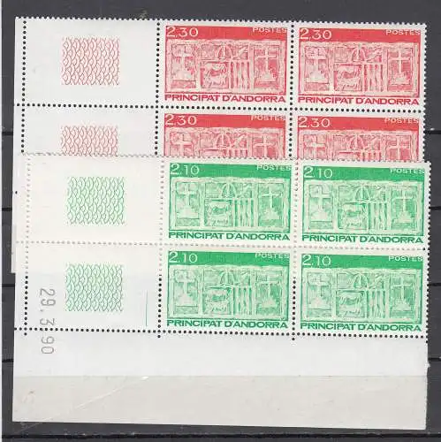 Andorra (franz.)  Nr 411/12 Vb ER Postfrisch / **