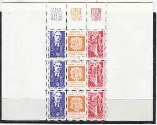 Andorra (franz.)  Nr 418/19 OR Postfrisch / **