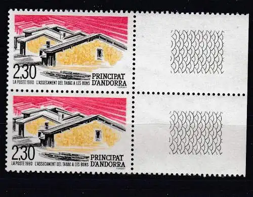 Andorra (franz.)  Nr 416 Paar Rand Postfrisch / **
