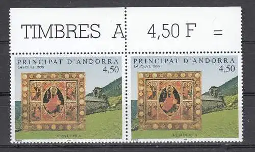Andorra (franz.)  Nr 522 Paar OR Postfrisch / **