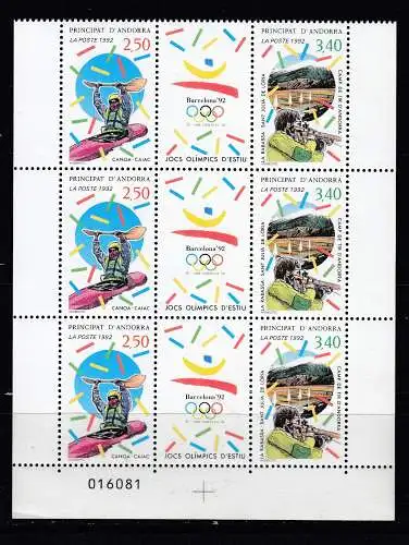 Andorra (franz.)  Nr 439/40 3- DSt UR Postfrisch / **