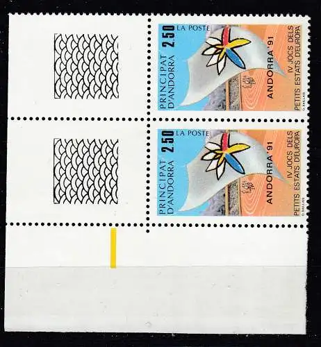 Andorra (franz.)  Nr 422 Paar ER Postfrisch / **