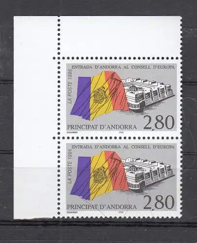 Andorra (franz.)  Nr 487 Paar ER Postfrisch / **