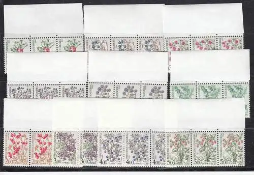 Andorra (franz.)  Nr 53/62 Porto 3.er Streifen OR Postfrisch / **