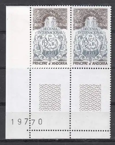 Andorra (franz.)  Nr 319 Paar ER Postfrisch / **