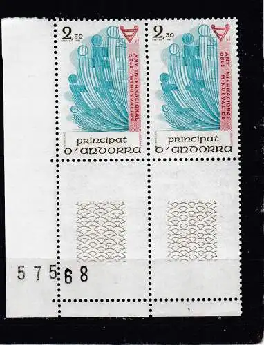 Andorra (franz.)  Nr 320 Raar ER Postfrisch / **