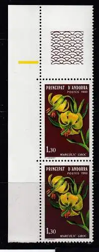 Andorra (franz.)  Nr 307 ER Paar Postfrisch / **