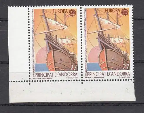 Andorra spanische Post  Nr 221/22 226/27 ER Postfrisch / **