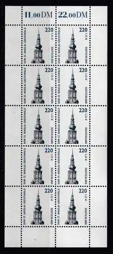 Bundesrep. Deutschland 2001 Nr Zehnerbogen 2156 Postfrisch / **