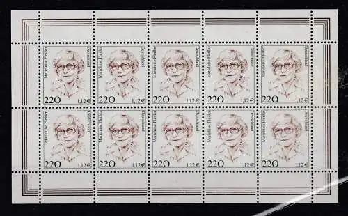 Bundesrep. Deutschland 2001 Nr Zehnerbogen 2158 Postfrisch / **