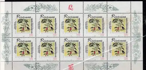 Bundesrep. Deutschland 2001 Nr Zehnerbogen 2161 Postfrisch / **