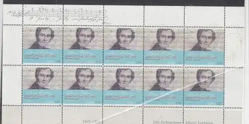 Bundesrep. Deutschland 2001 Nr Zehnerbogen 2163 Postfrisch / **