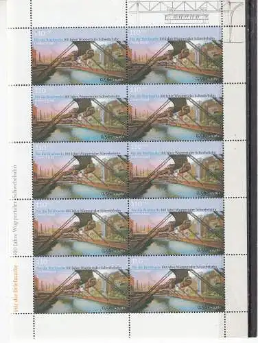 Bundesrep. Deutschland 2001 Nr Zehnerbogen 2171 Postfrisch / **