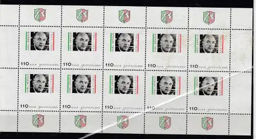 Bundesrep. Deutschland 2001 Nr Zehnerbogen 2173 Postfrisch / **