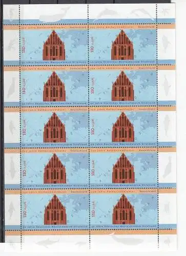 Bundesrep. Deutschland 2001 Nr Zehnerbogen 2195 Postfrisch / **