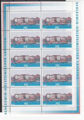 Bundesrep. Deutschland 2001 Nr Zehnerbogen 2198 Postfrisch / **
