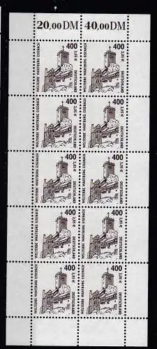 Bundesrep. Deutschland 2001 Nr Zehnerbogen 2211 Postfrisch / **