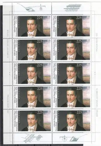 Bundesrep. Deutschland 2002 Nr Zehnerbogen 2255 Postfrisch / **