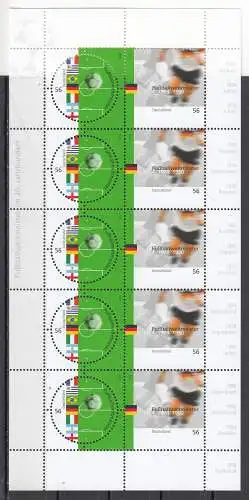 Bundesrep. Deutschland 2002 Nr Zehnerbogen 2258/59 Postfrisch / **