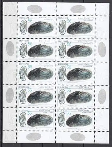 Bundesrep. Deutschland 2002 Nr Zehnerbogen 2266 Postfrisch / **
