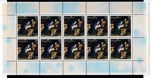 Bundesrep. Deutschland 2002 Nr Zehnerbogen 2226 Postfrisch / **
