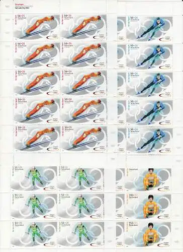 Bundesrep. Deutschland 2002 Nr Zehnerbogen 2237/40 Postfrisch / **
