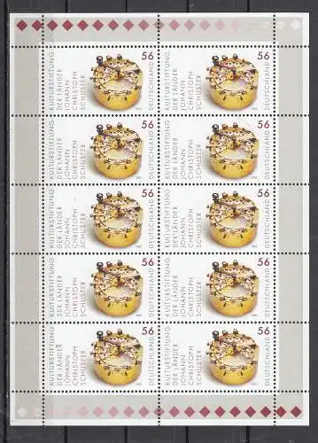 Bundesrep. Deutschland 2002 Nr Zehnerbogen 2243 Postfrisch / **