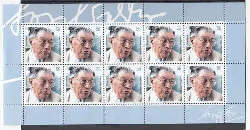 Bundesrep. Deutschland 2002 Nr Zehnerbogen 2273 Postfrisch / **
