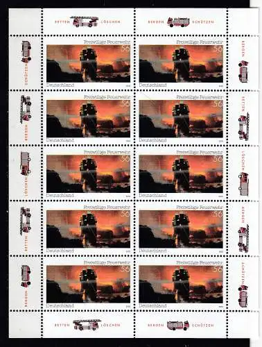 Bundesrep. Deutschland 2002 Nr Zehnerbogen 2275 Postfrisch / **