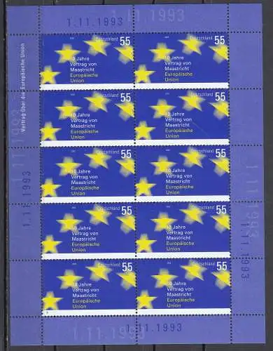 Bundesrep. Deutschland 2002 Nr Zehnerbogen 2373 Postfrisch / **