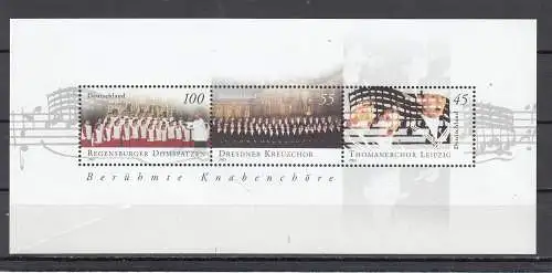 Bundesrep. Deutschland  Nr Block 61 Postfrisch / **