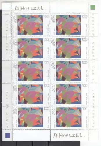 Bundesrep. Deutschland  Nr Zehnerbogen 2316 Postfrisch / **