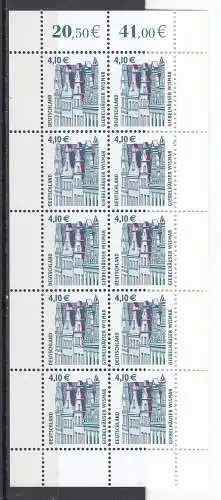 Bundesrep. Deutschland  Nr Zehnerbogen 2323 Postfrisch / **