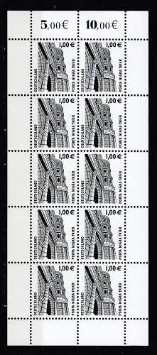 Bundesrep. Deutschland  Nr Kleinbogen 2301 Postfrisch / **