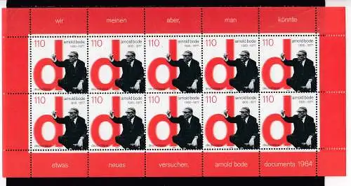 Bundesrep. Deutschland  Nr Klinbogen 2155 Postfrisch / **