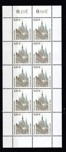 Bundesrep. Deutschland  Nr Kleinbogen 2381 Postfrisch / **