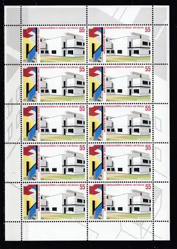 Bundesrep. Deutschland  Nr Kleinbogen 2394 Postfrisch / **