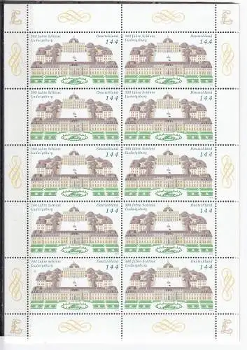 Bundesrep. Deutschland  Nr Kleinbogen 2398 Postfrisch / **