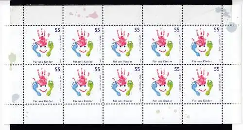 Bundesrep. Deutschland  Nr Kleinbogen 2418 Postfrisch / **