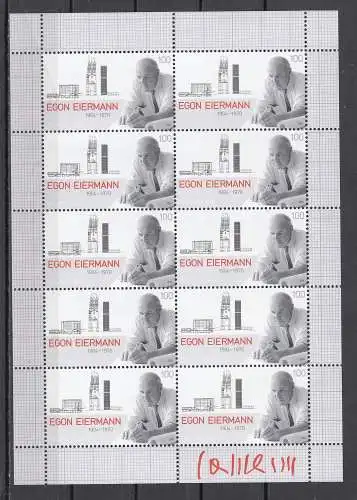 Bundesrep. Deutschland  Nr Kleinbogen 2421 Postfrisch / **