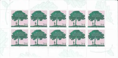 Bundesrep. Deutschland  Nr Kleinbogen 2483 Postfrisch / **