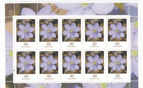 Bundesrep. Deutschland  Nr Kleinbogen 2485 Postfrisch / **