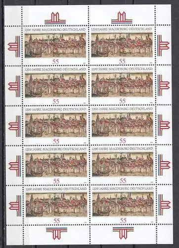 Bundesrep. Deutschland  Nr Kleinbogen 2487 Postfrisch / **