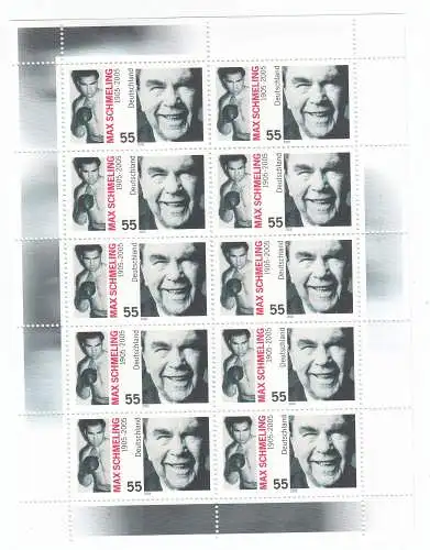 Bundesrep. Deutschland  Nr Kleinbogen 2489 Postfrisch / **